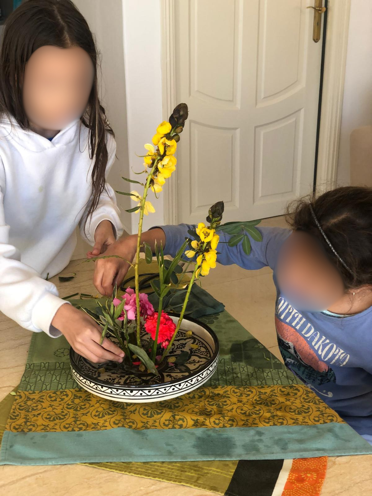 Atelier Ikebana avec les enfants d'Essaouira